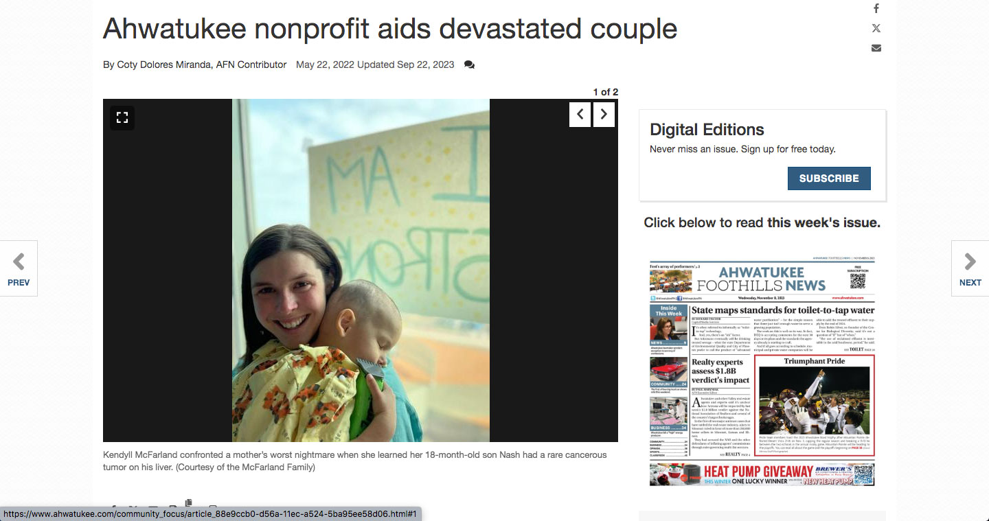 Ahwatukee nonprofit aids devastated couple