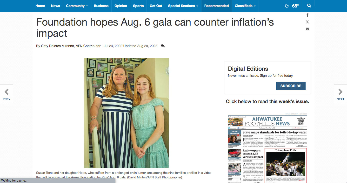 Foundation hopes Aug. 6 gala can counter inflation’s impact