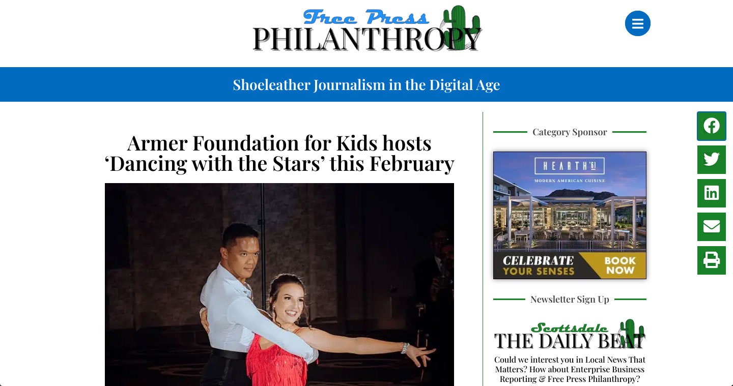 Armer Foundation for Kids hosts ‘Dancing with the Stars’ this February