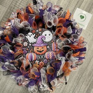 Boo Halloween Wreath