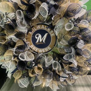Milwaukee Brewers Handmade Wreath