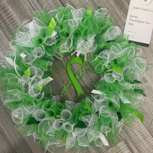 Green Cancer Awareness Wreath
