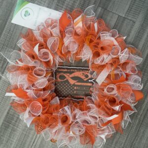 Orange Leukemia Awareness Wreath